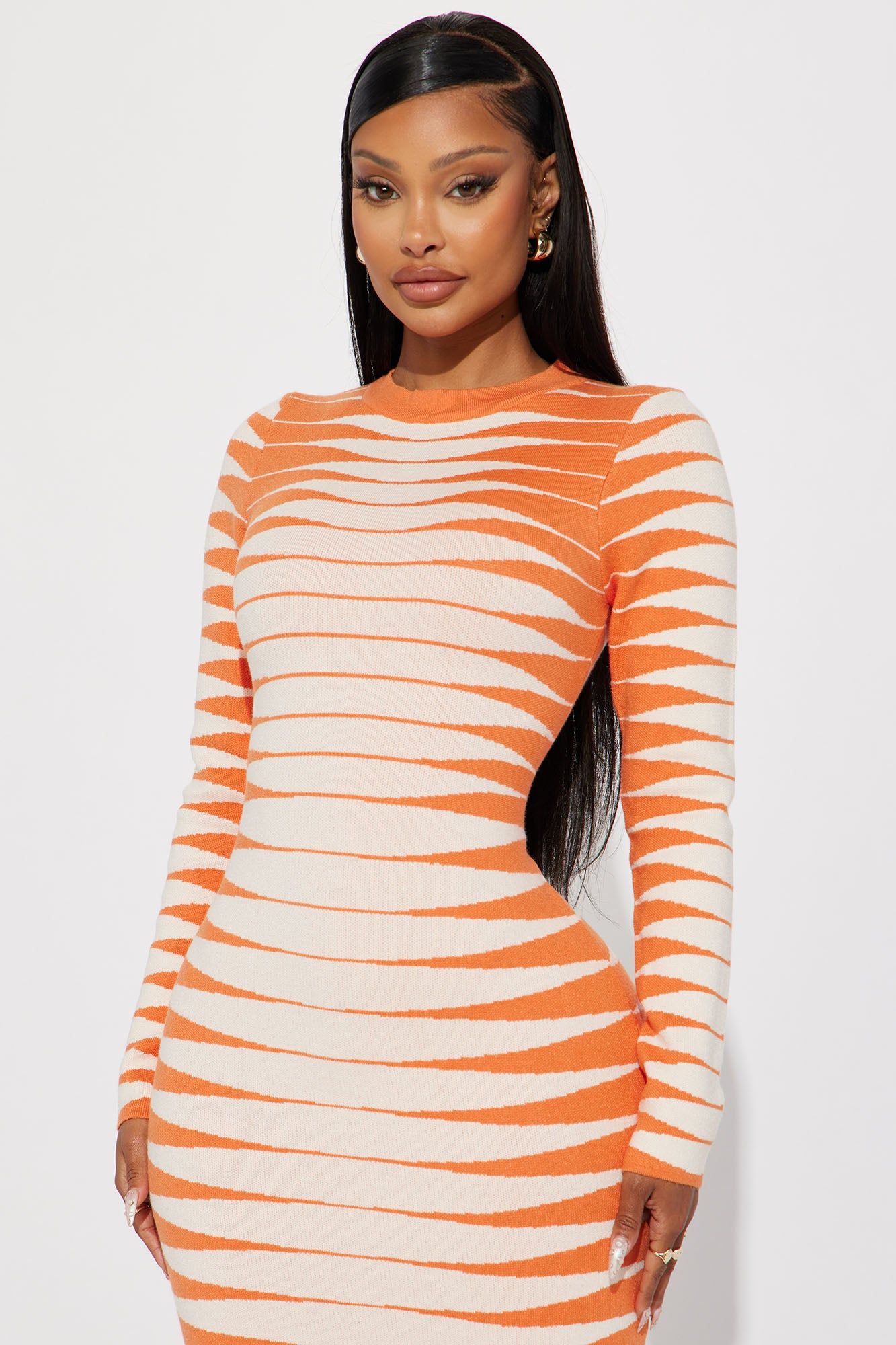 Margo Sweater Maxi Dress - Orange sold by Fashion Nova product image thumbnail 2