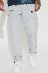 Right Amount Carpenter Utility Pants - Grey sold by Fashion Nova