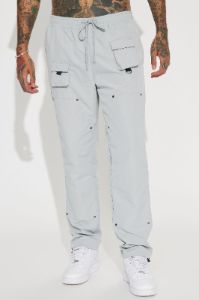 Right Amount Carpenter Utility Pants - Grey sold by Fashion Nova