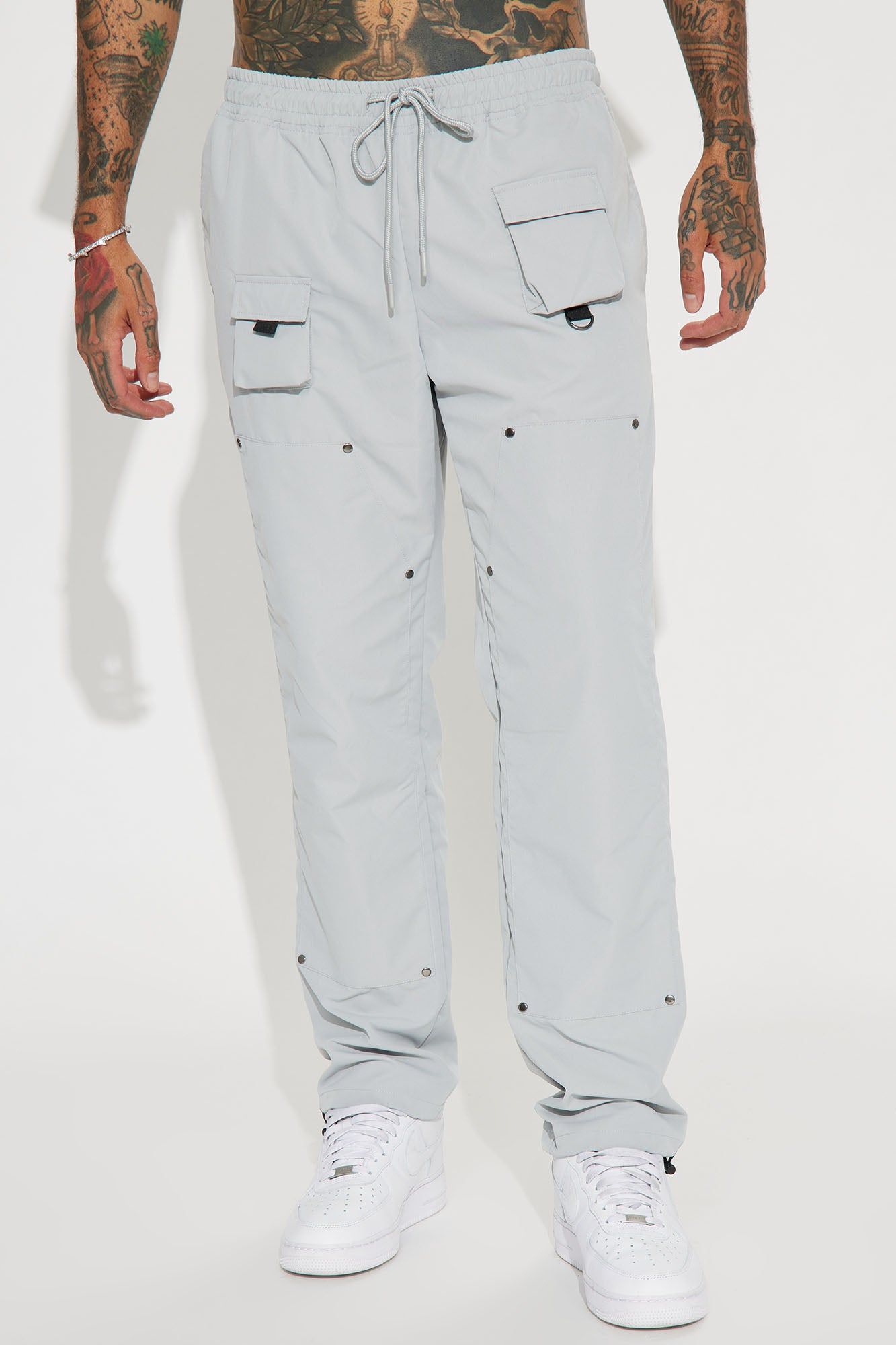 Right Amount Carpenter Utility Pants - Grey sold by Fashion Nova product image thumbnail 5