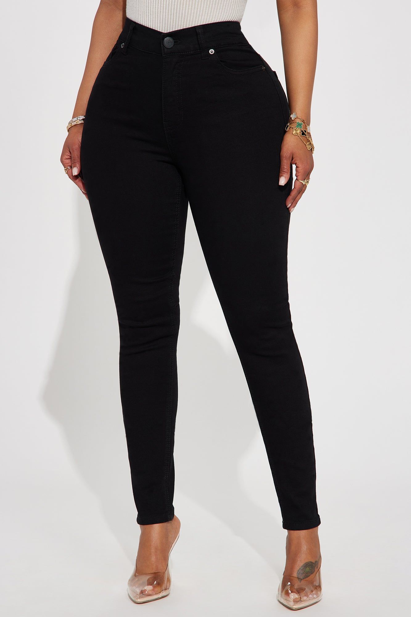 Always Involved Booty Lifting Stretch Skinny Jeans - Black sold by Fashion Nova product image thumbnail 2