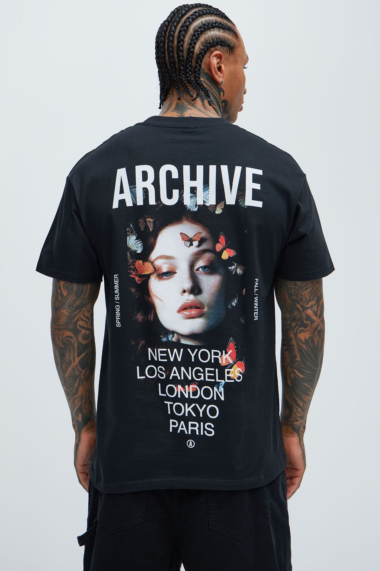 Archive Short Sleeve Tee - Black sold by Fashion Nova product image thumbnail 4