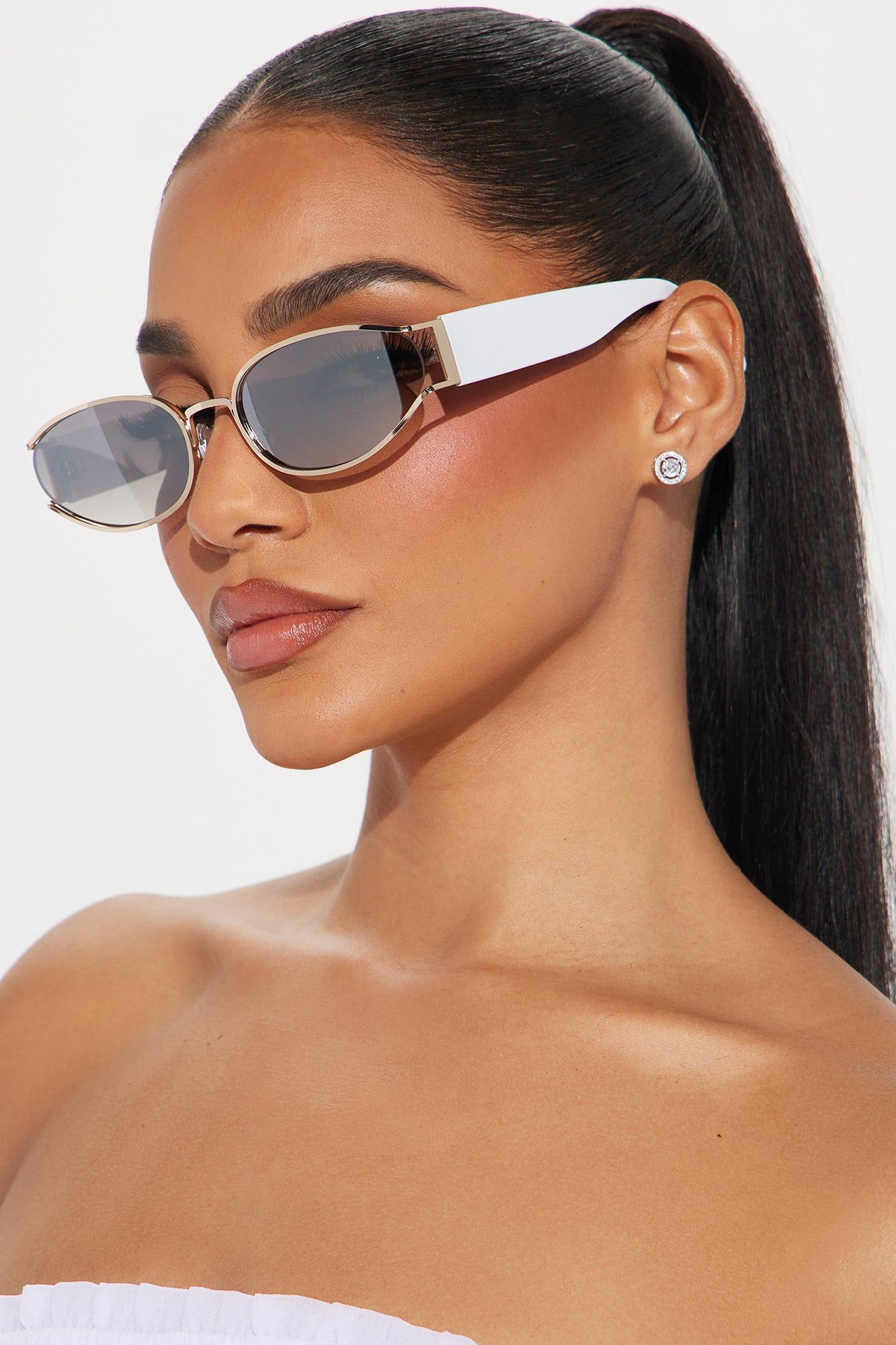 What We Know Sunglasses - Clear sold by Fashion Nova