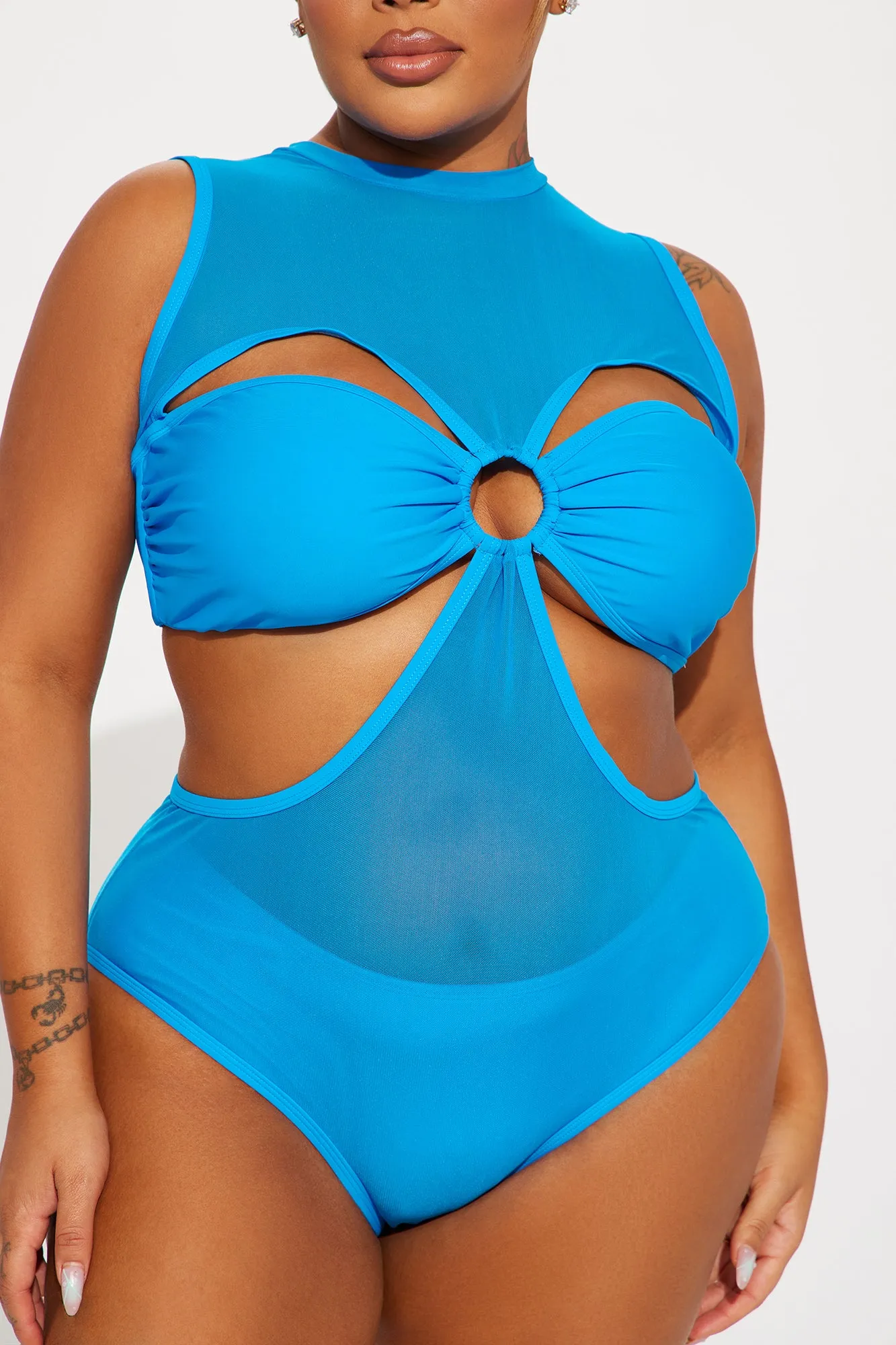 Lyla Halter 1 Piece Swimsuit - Royal sold by Fashion Nova product image thumbnail 5