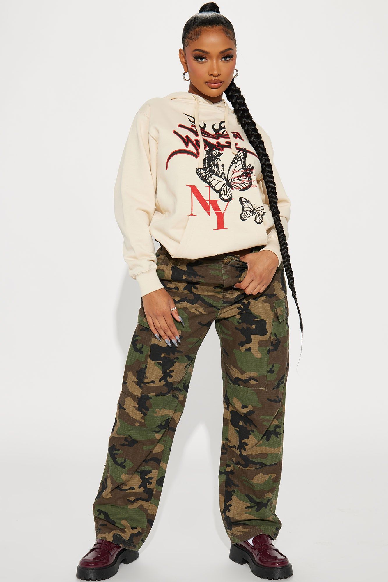 New York Bloom Hoodie - Natural/Combo sold by Fashion Nova product image thumbnail 2