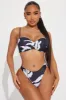 Betty 3 Piece Bikini Set - Black/White sold by Fashion Nova