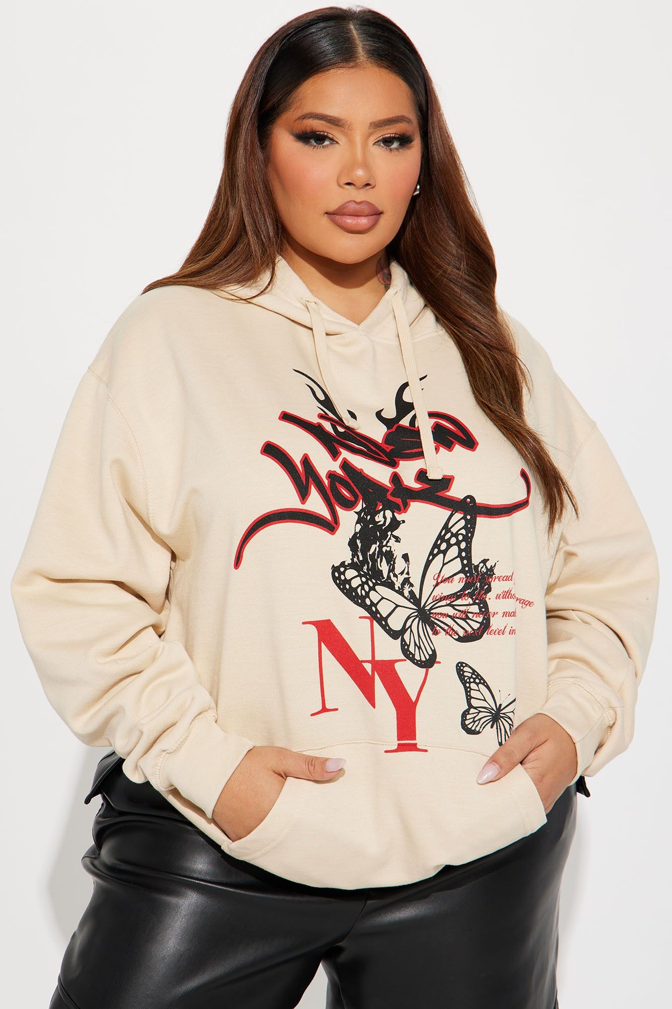 New York Bloom Hoodie - Natural/Combo sold by Fashion Nova product image thumbnail 5