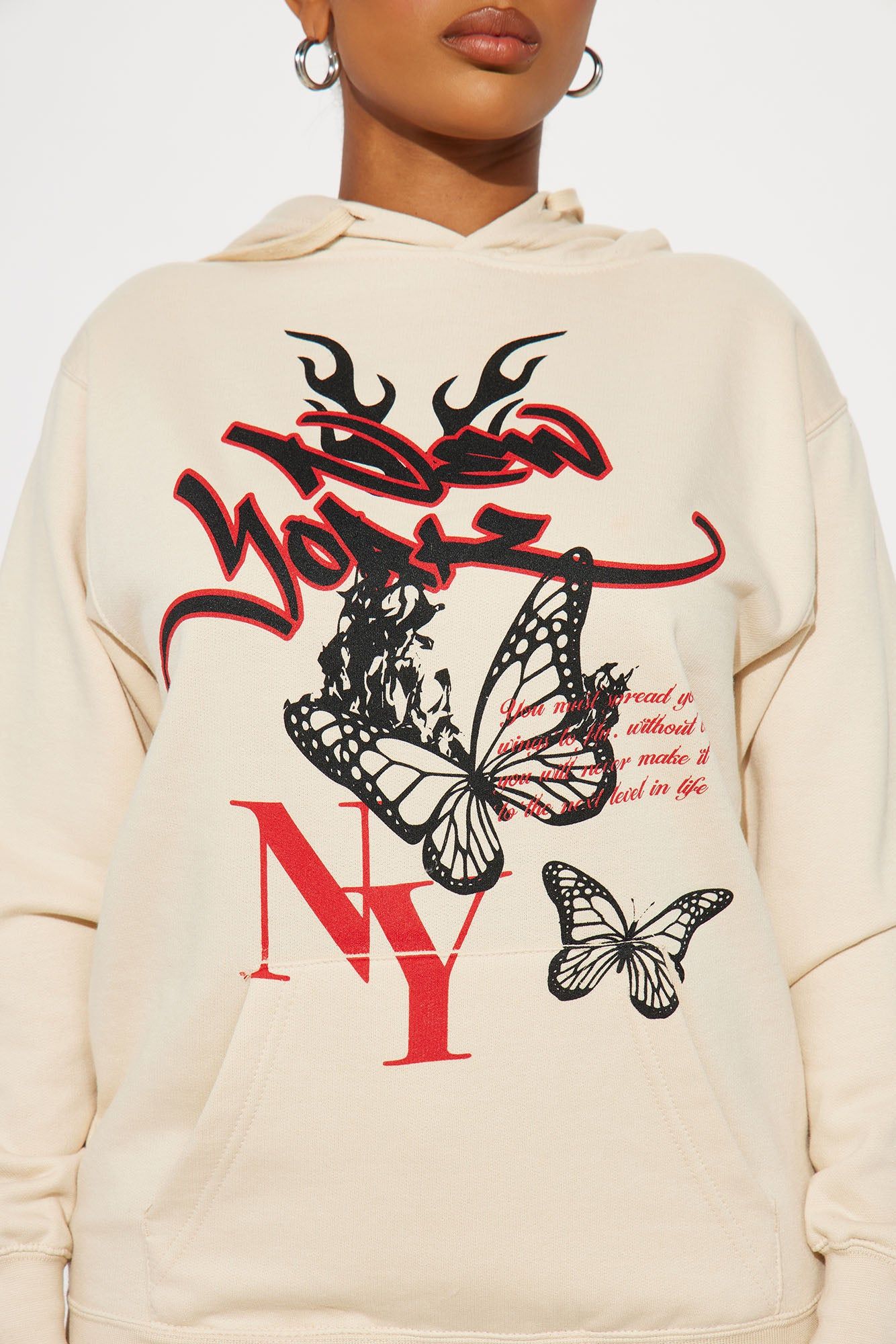 New York Bloom Hoodie - Natural/Combo sold by Fashion Nova product image thumbnail 3
