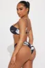 Betty 3 Piece Bikini Set - Black/White sold by Fashion Nova