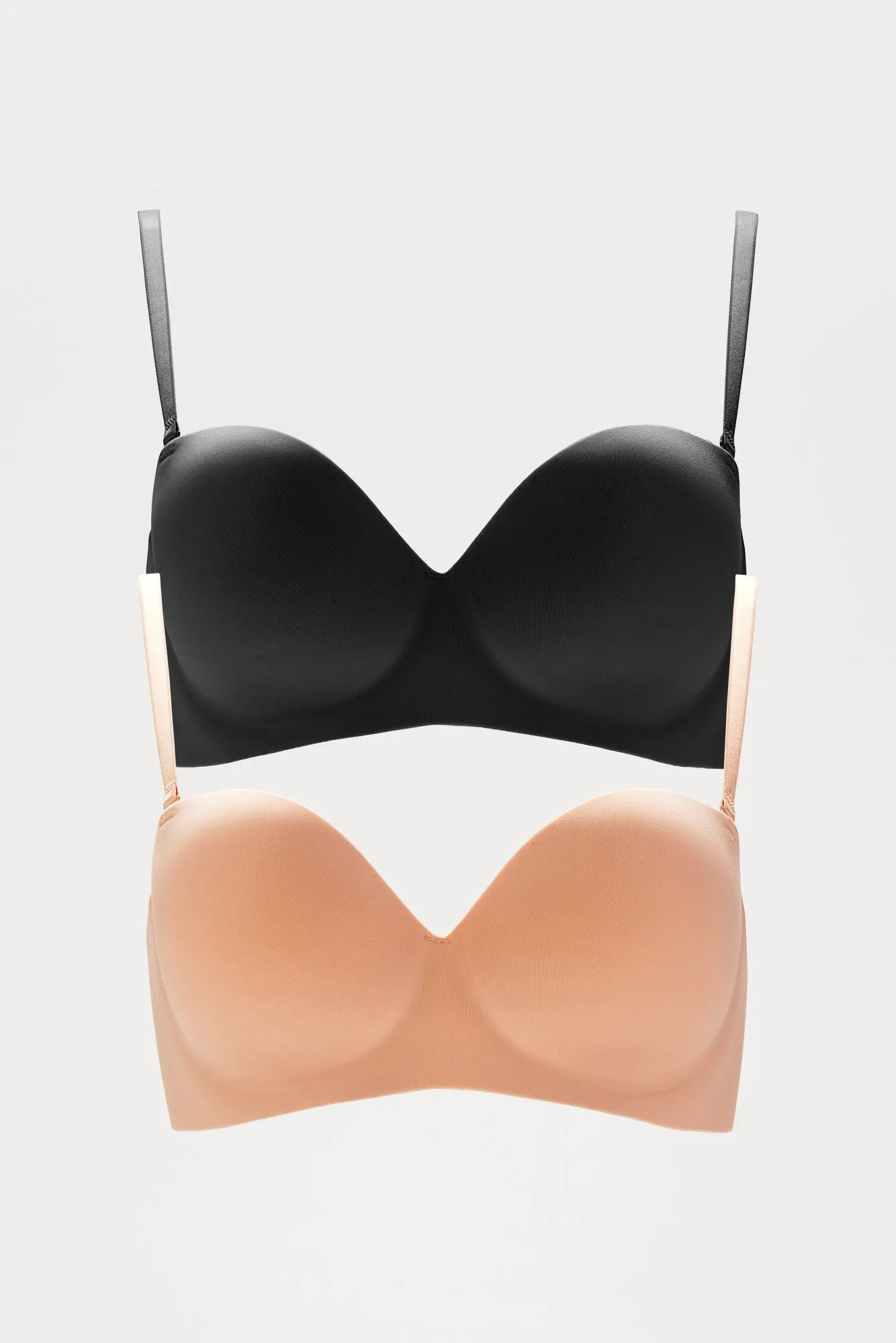 Over It Multi Way 2 Pack Bras - Nude/combo sold by Fashion Nova
