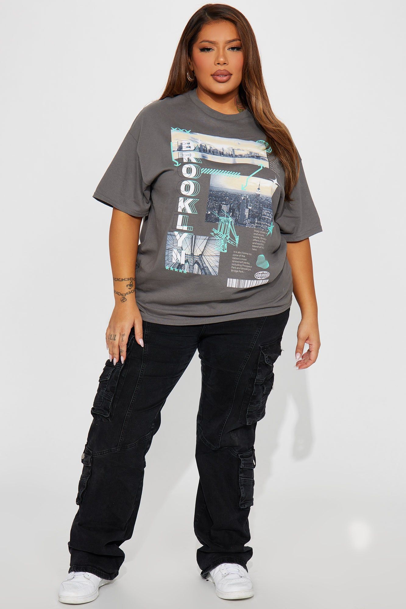 Brooklyn Views Graphic Tee - Charcoal sold by Fashion Nova product image thumbnail 5