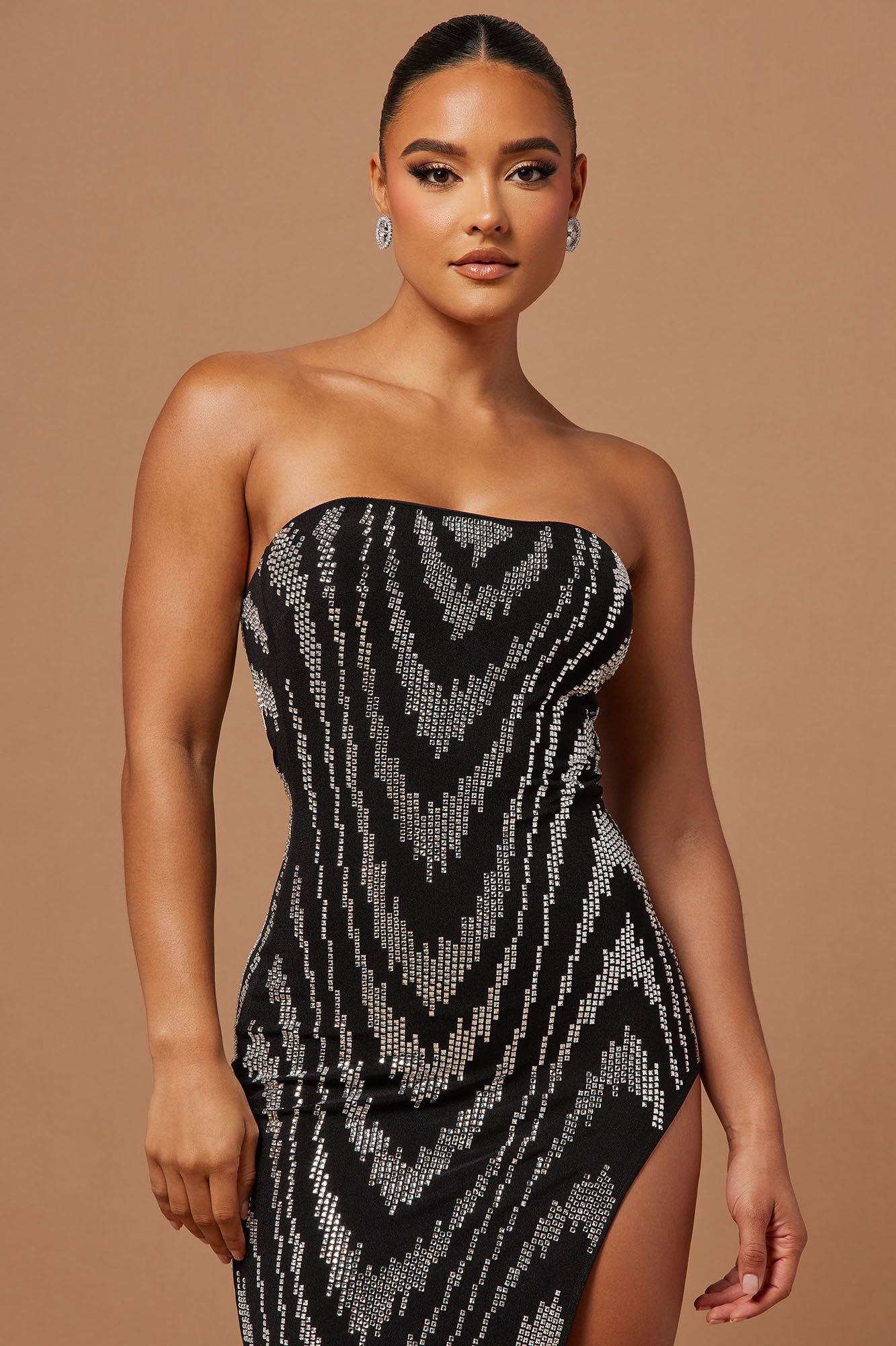 Esme Embellished Midi Dress - Black sold by Fashion Nova product image thumbnail 2