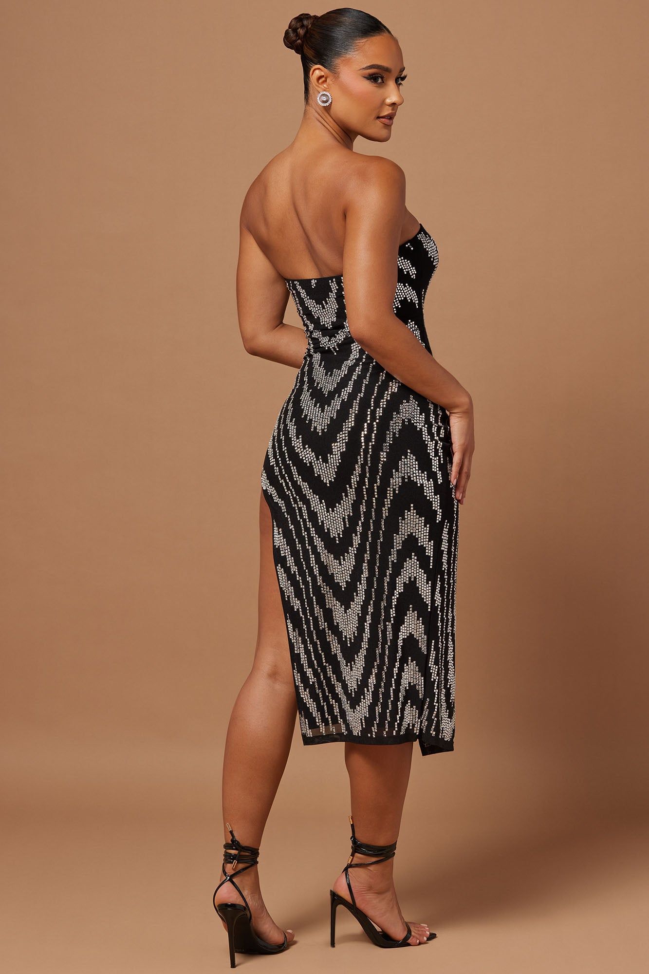 Esme Embellished Midi Dress - Black sold by Fashion Nova product image thumbnail 3