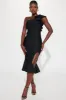 Alaia Bandage Midi Dress - Black sold by Fashion Nova