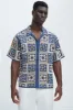 Nolan Textured Shirt - Tan/Multi sold by Fashion Nova