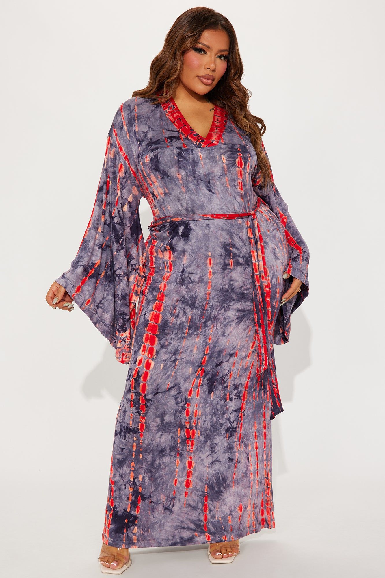 Rachel Tie Dye Maxi Dress - Blue/combo sold by Fashion Nova product image thumbnail 4