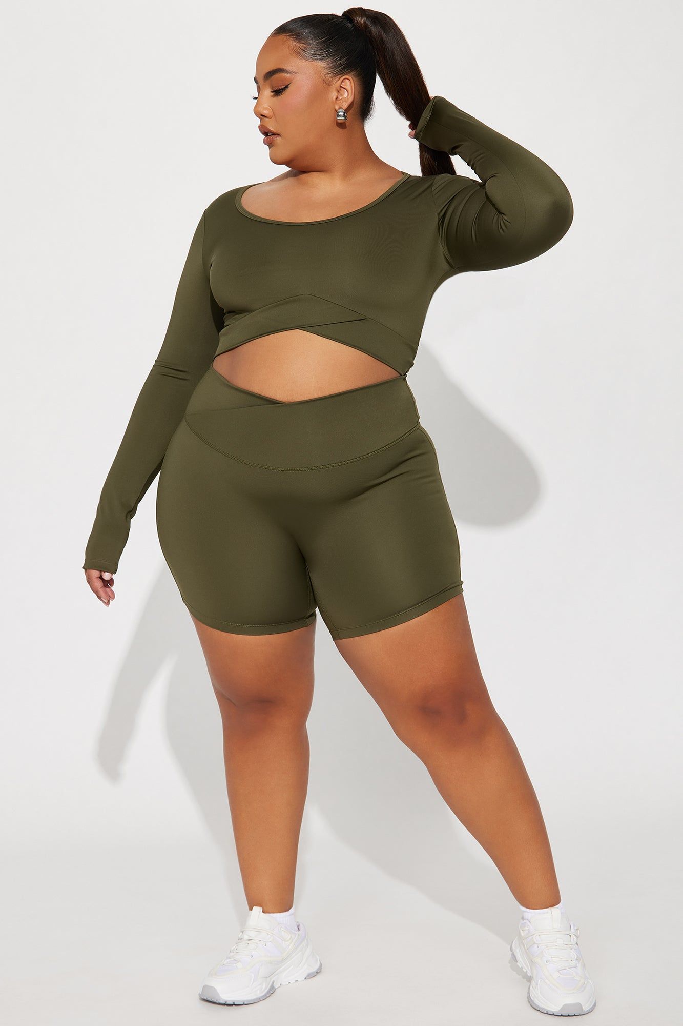 Hard Flex Elevate Active Top - Olive sold by Fashion Nova product image thumbnail 5