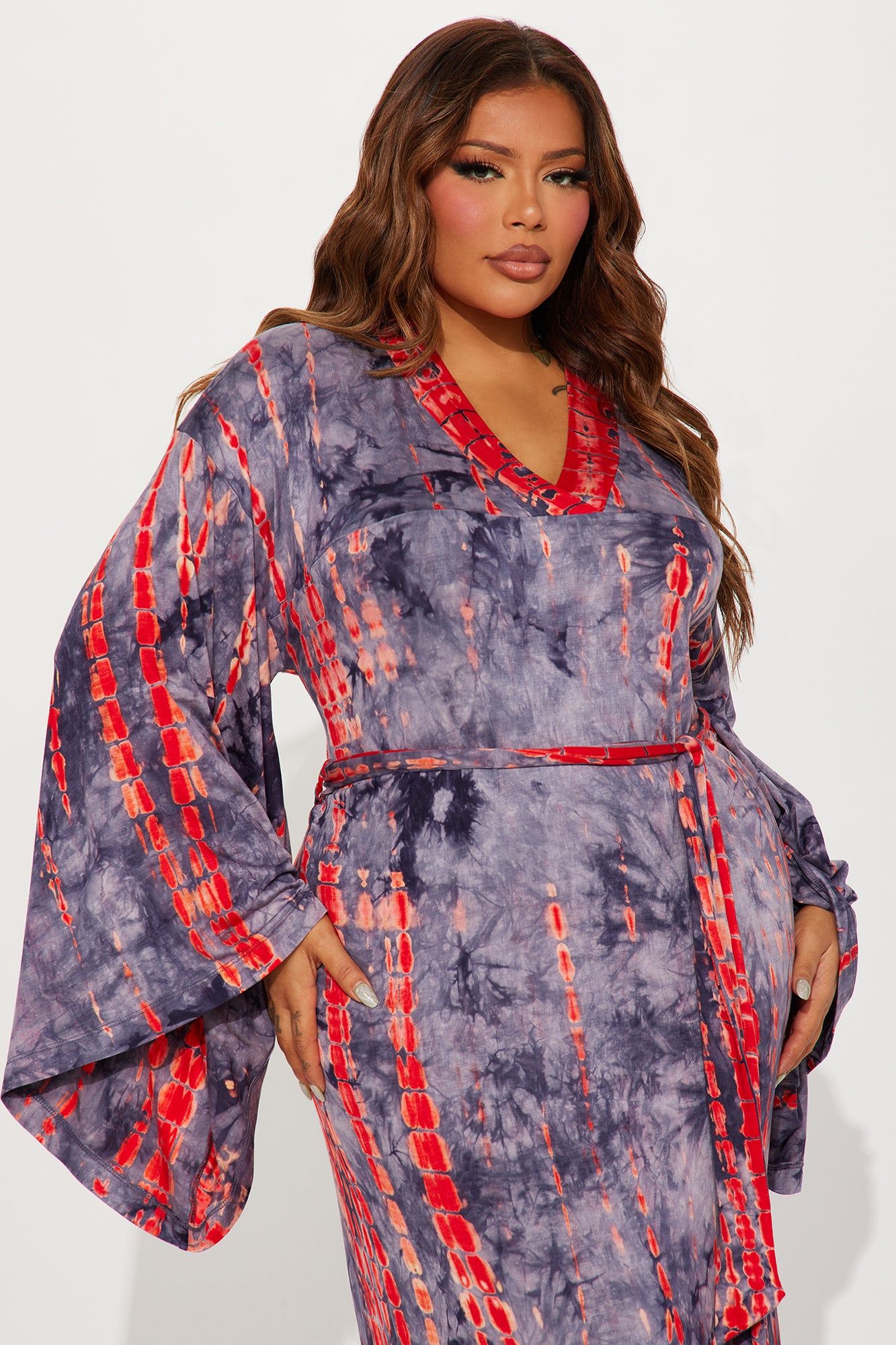 Rachel Tie Dye Maxi Dress - Blue/combo sold by Fashion Nova product image thumbnail 5