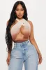 Booking Flights Mesh Bodysuit - Brown/combo sold by Fashion Nova