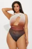 Booking Flights Mesh Bodysuit - Brown/combo sold by Fashion Nova