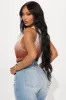 Booking Flights Mesh Bodysuit - Brown/combo sold by Fashion Nova