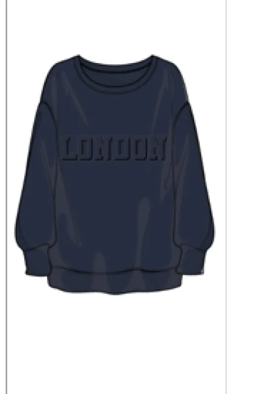 Mini London Oversized Sweatshirt - Grey sold by Fashion Nova