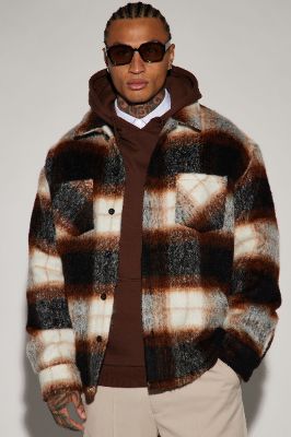 Timberline Mohair Shacket - Brown sold by Fashion Nova