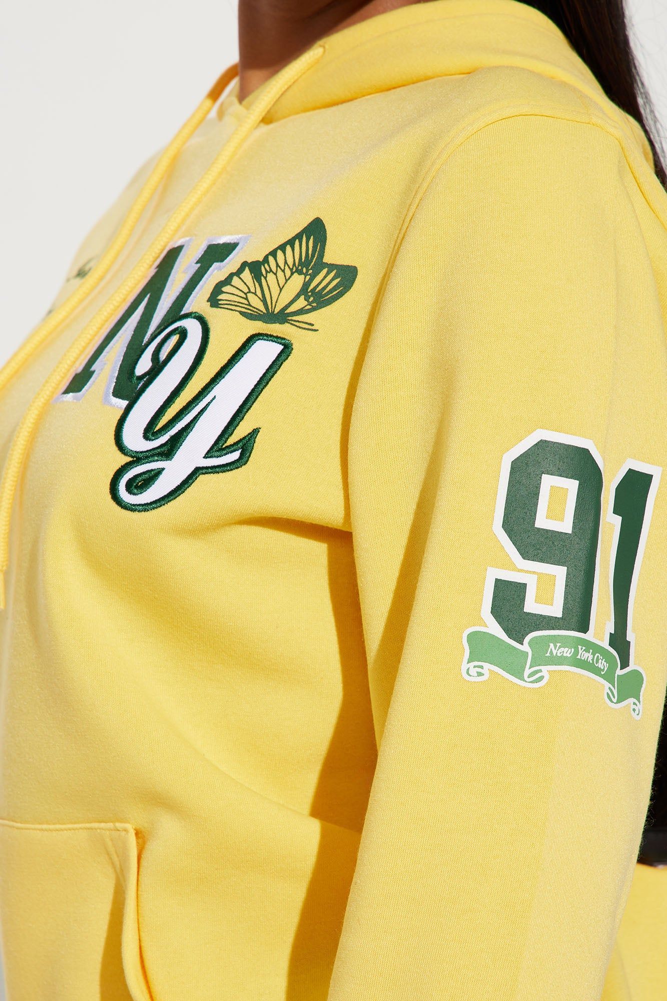 NY Butterfly Hoodie - Yellow sold by Fashion Nova product image thumbnail 4