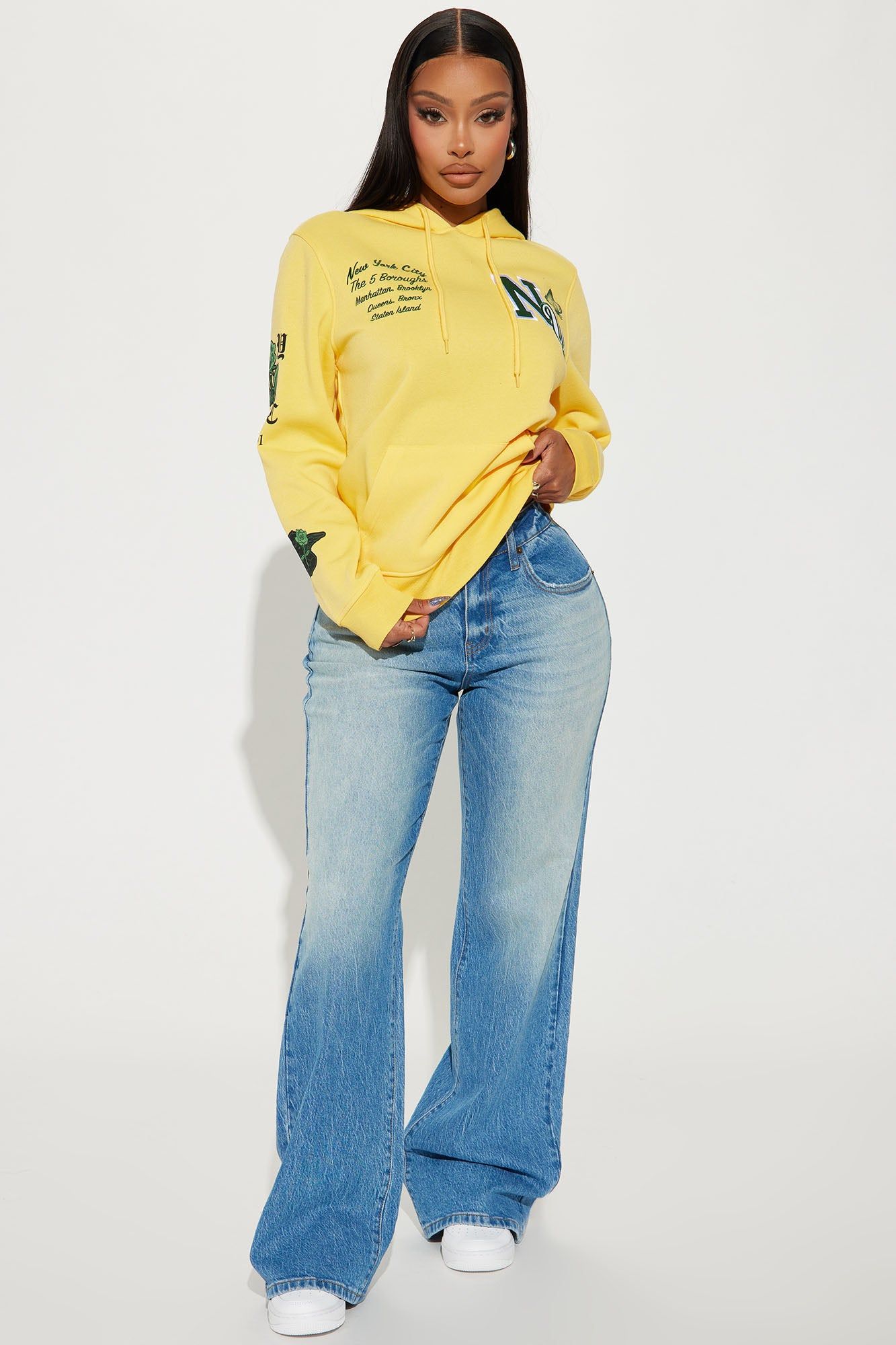 NY Butterfly Hoodie - Yellow sold by Fashion Nova product image thumbnail 2