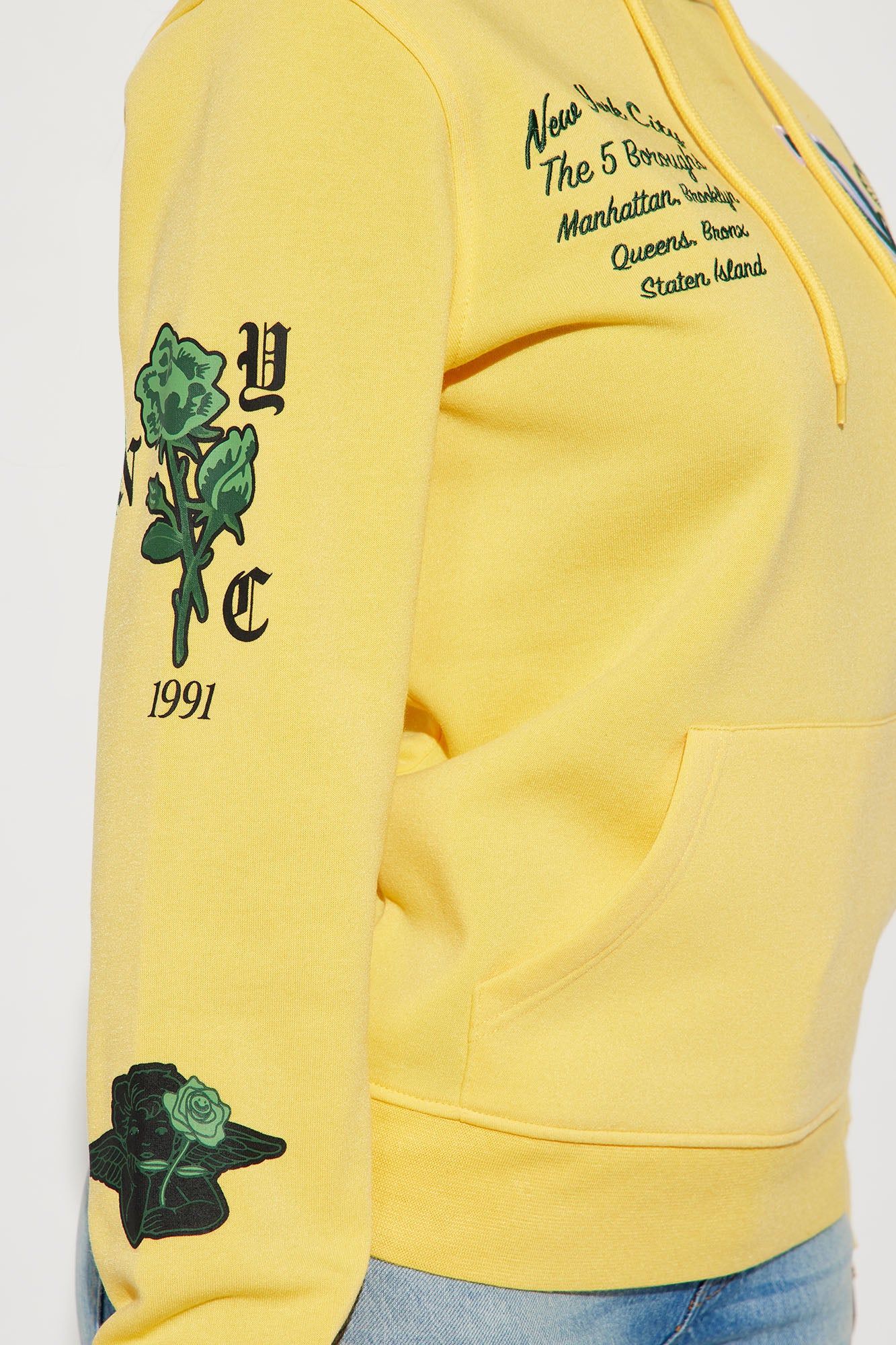 NY Butterfly Hoodie - Yellow sold by Fashion Nova product image thumbnail 3