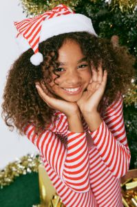 Mini Holiday Cheer 2 Piece Tight Fit Jumpsuit Onesie Set - Red/White sold by Fashion Nova
