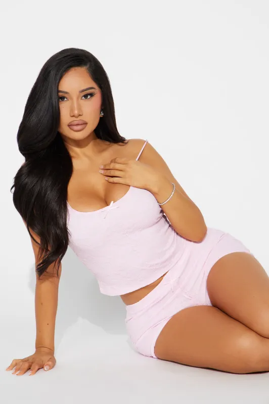 Stay Together Lace PJ Short Set - Pink sold by Fashion Nova