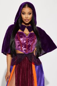 Sultry Witch 3 Piece Costume Set - Plum/Multi sold by Fashion Nova