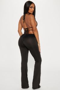 What's The Problem Jumpsuit - Black sold by Fashion Nova
