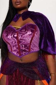 Sultry Witch 3 Piece Costume Set - Plum/Multi sold by Fashion Nova