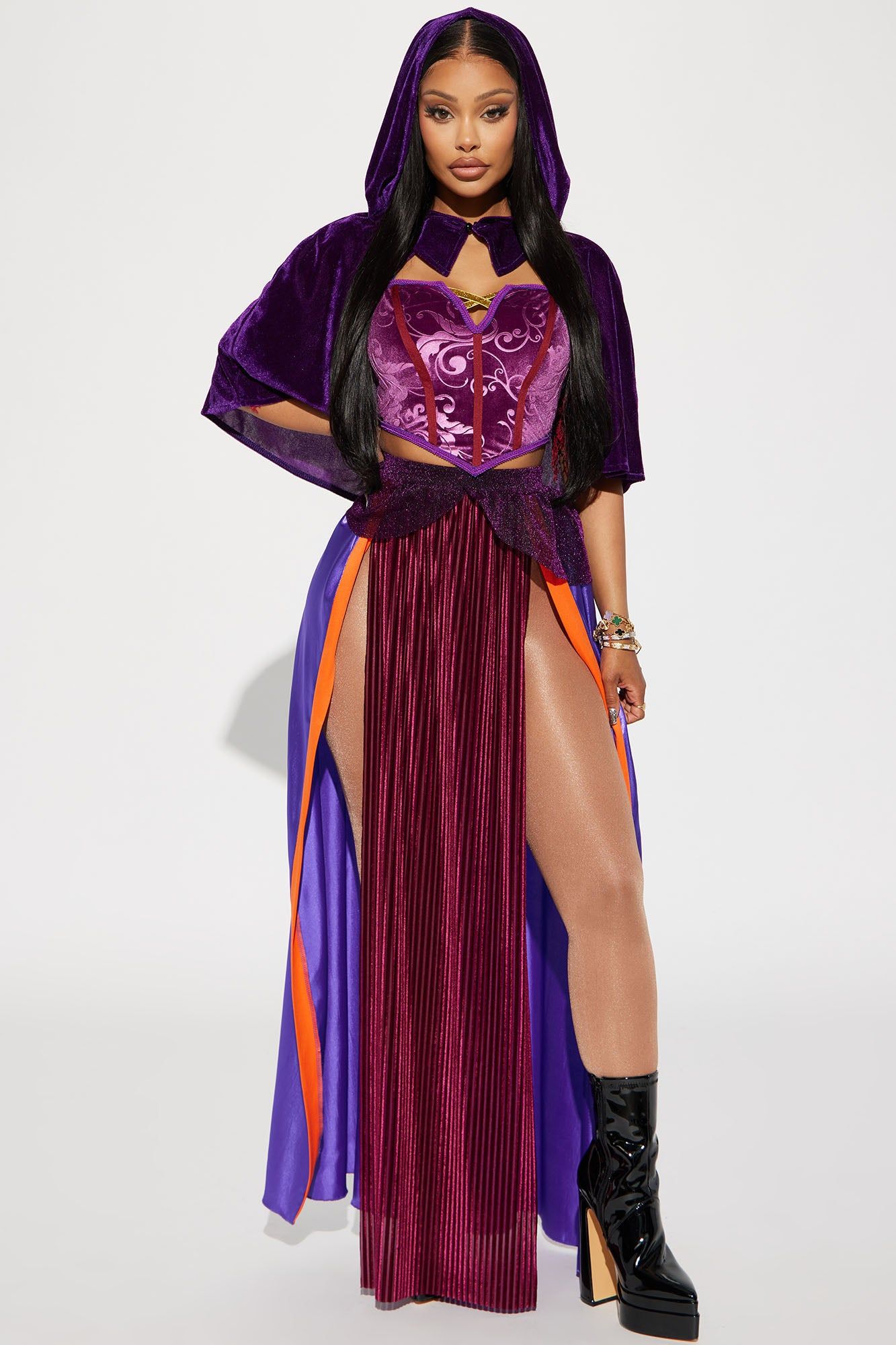 Sultry Witch 3 Piece Costume Set - Plum/Multi sold by Fashion Nova