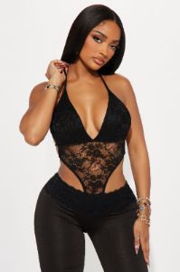 What's The Problem Jumpsuit - Black sold by Fashion Nova