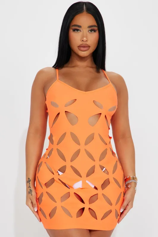 Paradise With You Coverup Dress - Orange sold by Fashion Nova