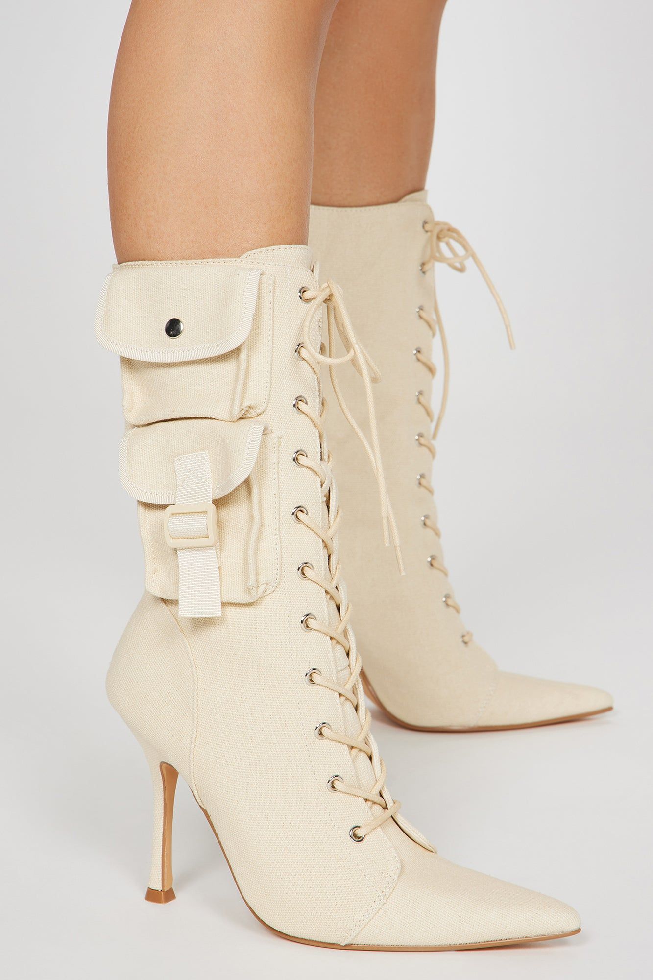 Casually Chic Booties - Cream sold by Fashion Nova product image thumbnail 3