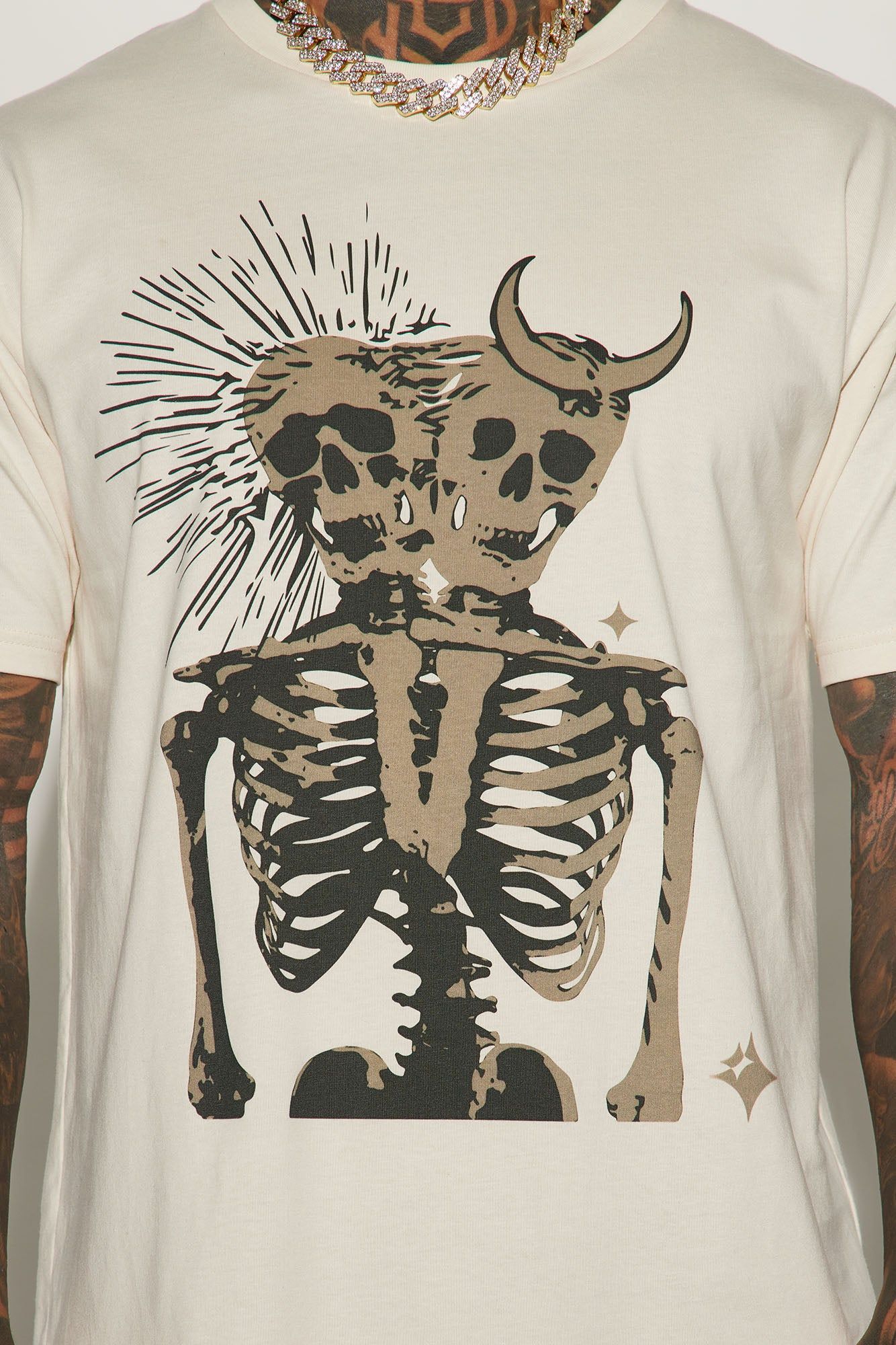 Equinox Short Sleeve Tee - Off White sold by Fashion Nova product image thumbnail 3