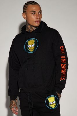 Simpsons Bart Eat My Shorts Hoodie - Black sold by Fashion Nova