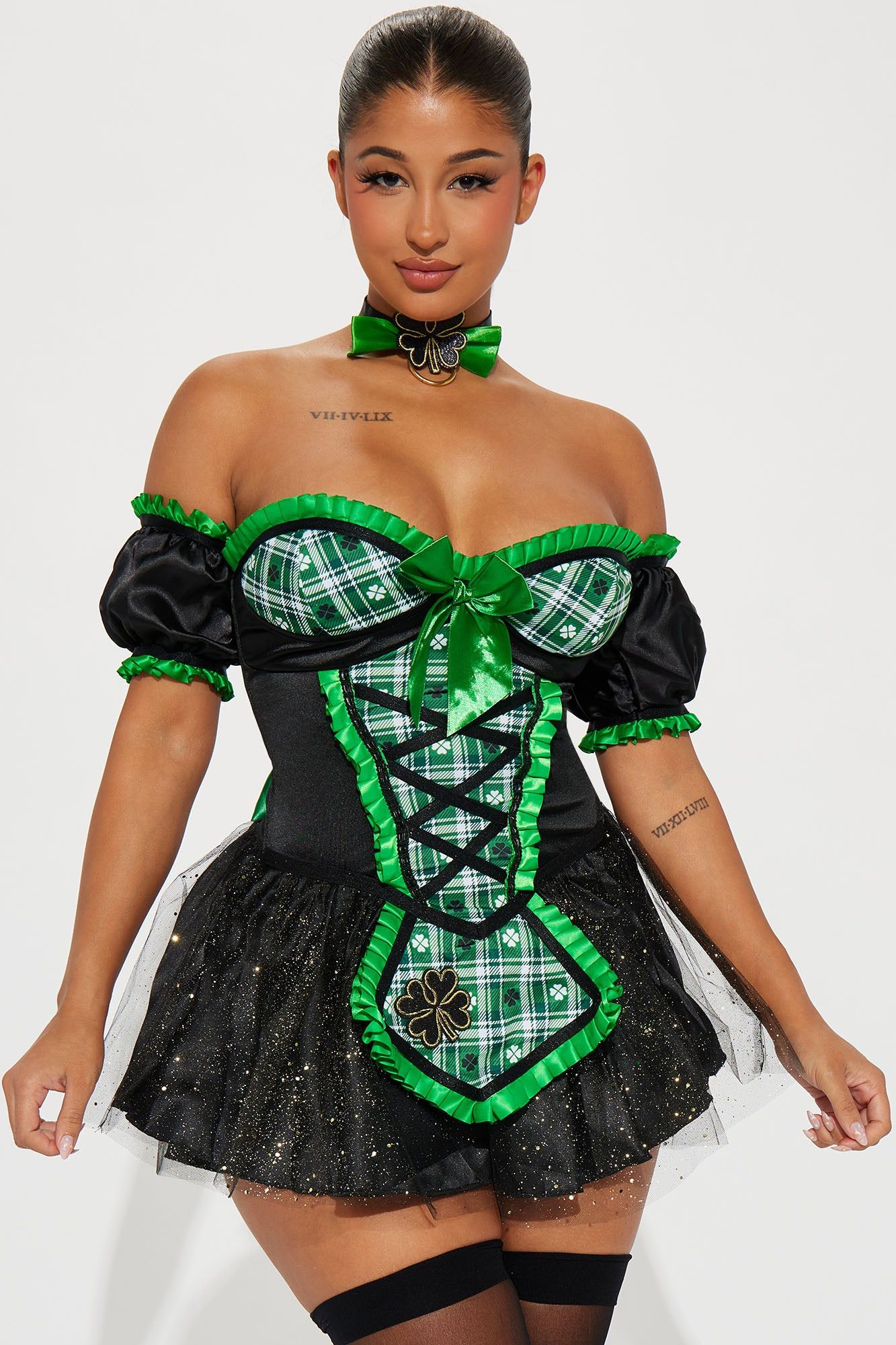 Beer Festival Babe 3 Piece Costume Set - Green/combo sold by Fashion Nova product image thumbnail 2