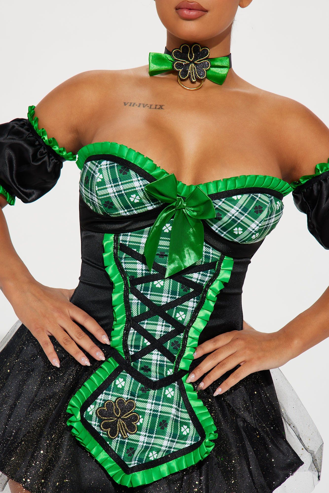Beer Festival Babe 3 Piece Costume Set - Green/combo sold by Fashion Nova product image thumbnail 3