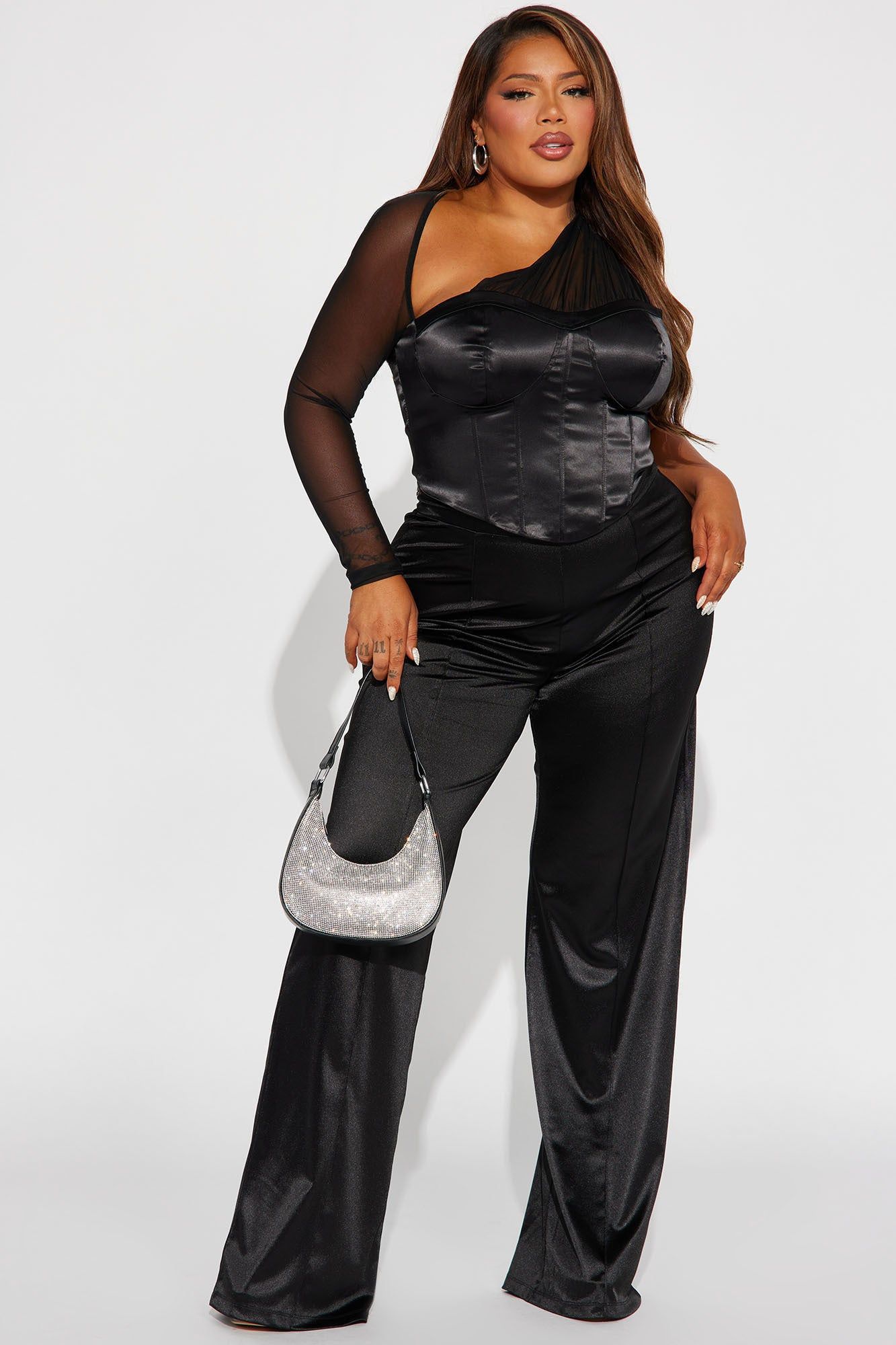 Danielle One Shoulder Corset Top - Black sold by Fashion Nova product image thumbnail 5