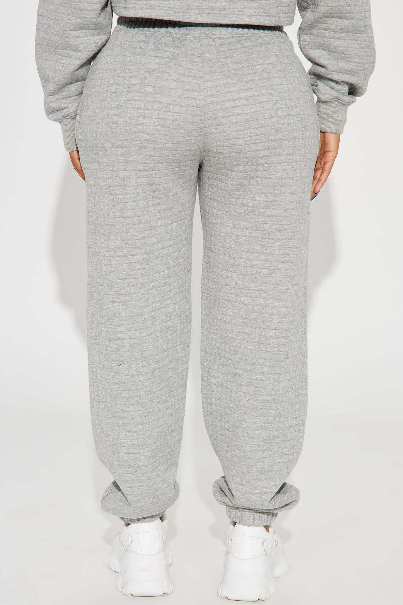 Chill With Me Joggers - Heathered Grey sold by Fashion Nova product image thumbnail 3