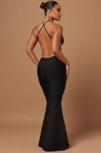 Vivica Embellished Maxi Dress - Black sold by Fashion Nova