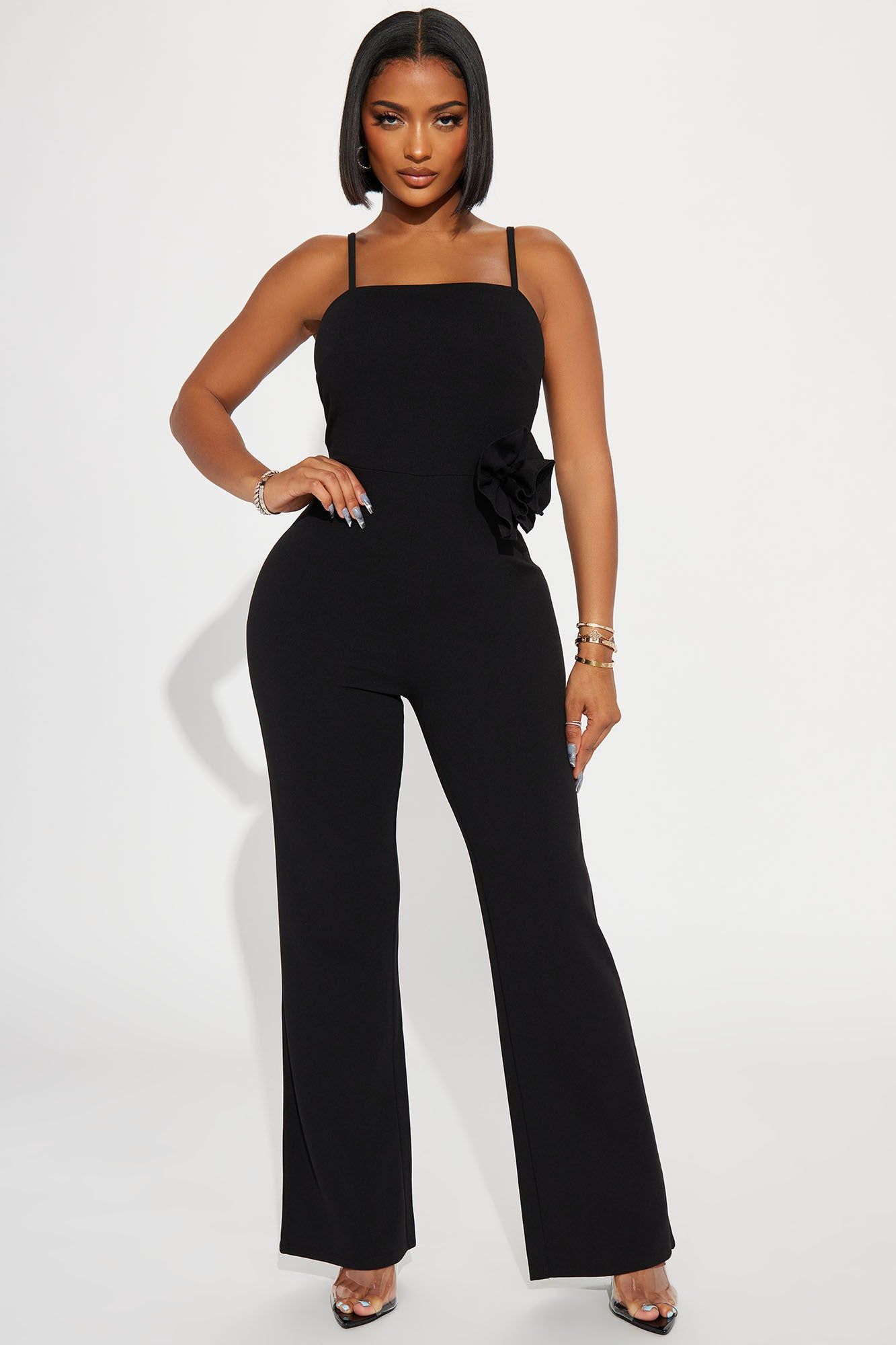 Let's Part Ways Jumpsuit - Black sold by Fashion Nova