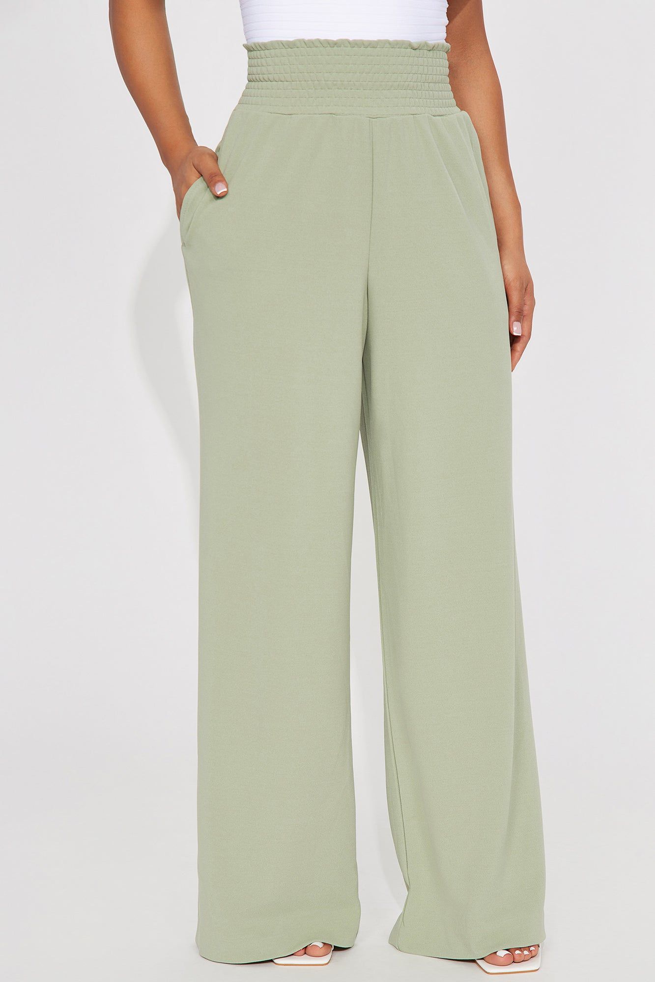 Breezy Day Wide Leg Pant - Sage sold by Fashion Nova product image thumbnail 2