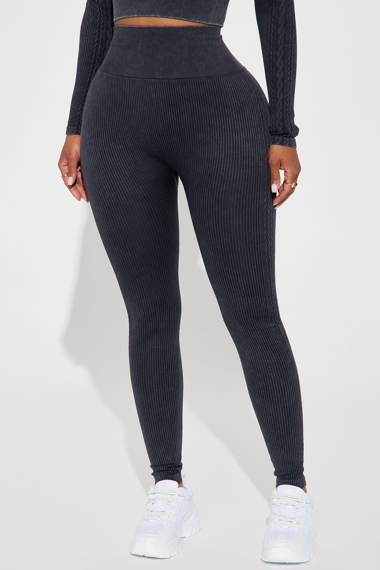 Alignment Seamless Active Leggings - Charcoal sold by Fashion Nova product image thumbnail 2