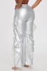 City Is Mine Faux Leather Cargo Pant - Silver sold by Fashion Nova